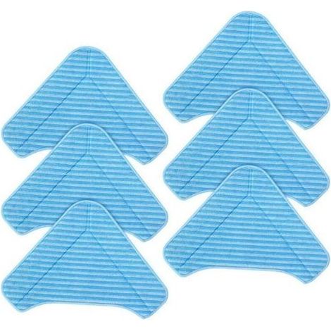 Tampons de rechange triangulaires pour balai à vapeur PurSteam ThermaPro Elite 12 en 1 et compatibles avec le nettoyeur vapeur à roulettes PureClean XL (6 paquets) (1/5)