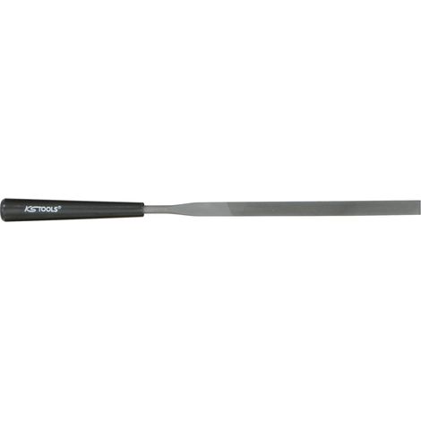 Kstools – Lime aiguille plate 145mm – Acier spécial pour finition soignée – Grain fin pour mécanique de précision – Poignée plastique confortable