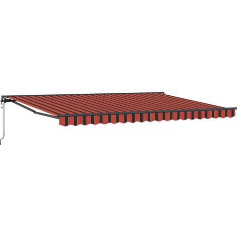 Maison Exclusive - Struttura della tenda Arancione e Nero 450 × 300 cm