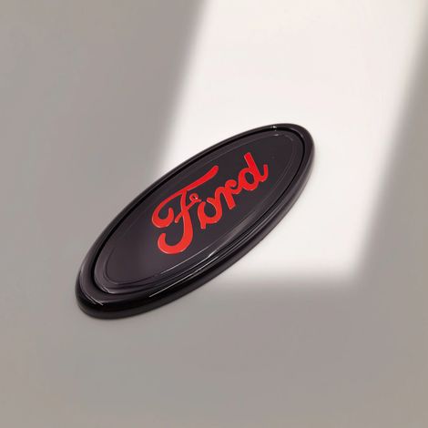 (145 mm Ford BK-RD) - Emblème de voiture de 145 mm pour calandre avant et capot arrière, logo décoratif. Convient pour Ford BK-RD. (1/2)