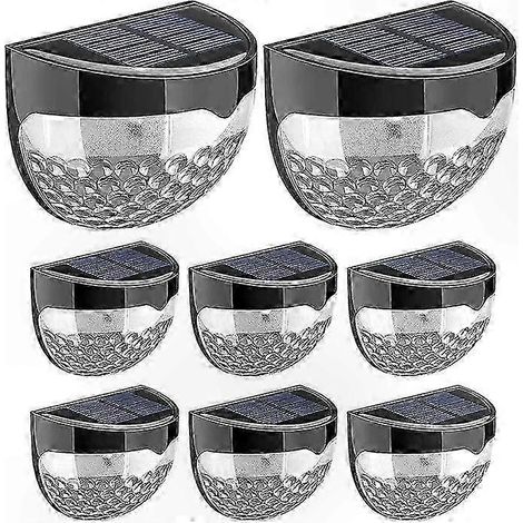 Lampes de jardin solaires - 8 lampes LED par paquet, adaptées aux jardins, trottoirs et espaces extérieurs. (1/5)