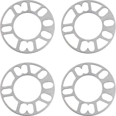 4 PièCes Entretoises de Roue en Aluminium Cales Plaque Automatique 5Mm Goujon pour 4X100 4X114.3 5X100 5X108 5X114.3 5X120 (1/4)