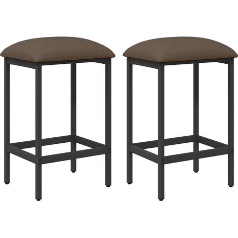 Maison Exclusive - Barhocker 2 stk. Taupe 40 x 32 x 74 cm Holzwer (1/5)