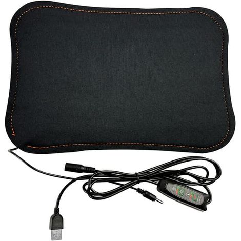 Coussin chauffant / coussin de siège chauffant avec contrôle de température Noir (1/5)