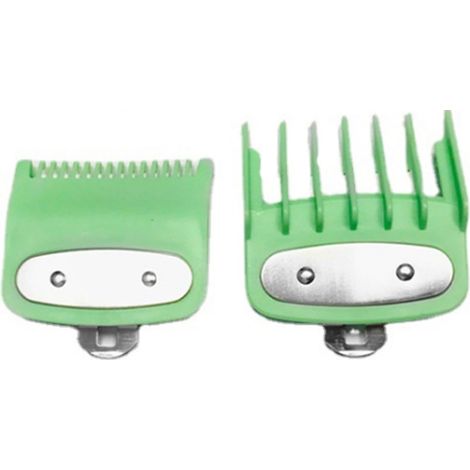 Guide de coupe à 2 tailles avec peigne pour tondeuse électrique sans fil, outil de coiffure professionnel.