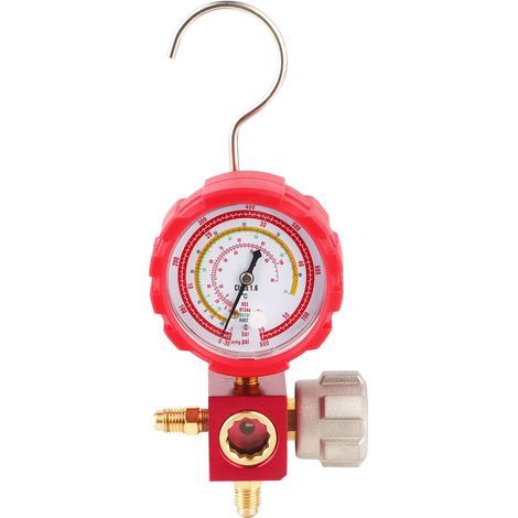 Manometer für Klimaanlagen, Hochdruck-Klimaanlagen-Werkzeug mit G1/4-Schauglas (1/5)