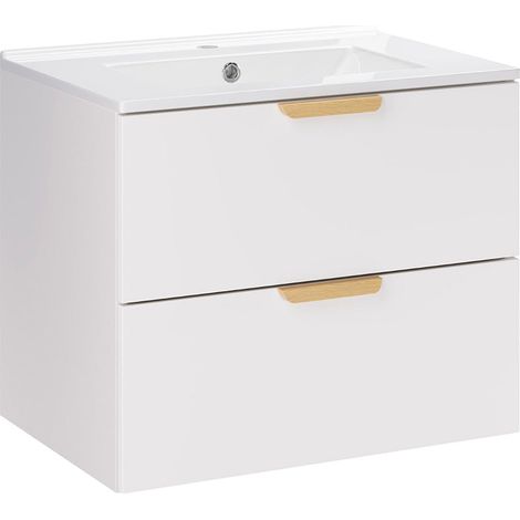Mobile bagno con lavabo Oria bianco 60cm (1/5)