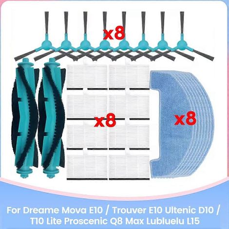 Pièces détachées pour aspirateurs Dreame Mova E10/Trouver E10 Ultenic D10/T10 Lite Proscenic Q8 Max Lubluelu L15 (1/5)