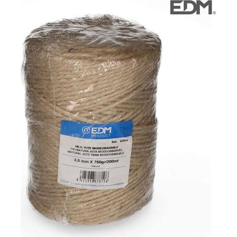 Fil de Jute Naturel Biodégradable 3 avec Bobine 750g/200m