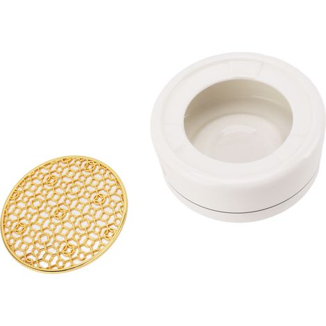 Bouilloire en céramique avec joint doré de 11,8 cm, base chauffante concave circulaire pour théière, pour cuisine et plan de travail (1/5)