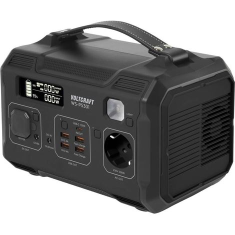 [NEUWERTIG] B-Ware VOLTCRAFT WS-PS301 276Wh Powerstation Fast Charge Nickel-Mangan-Cobalt Schwarz (1/2)