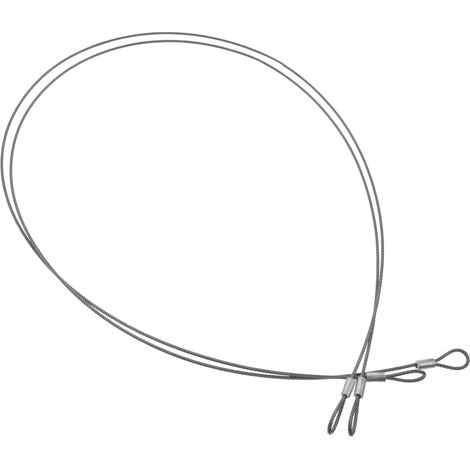 de sécurité en acier tressé à double boucle 2 pièces surface (1/5)
