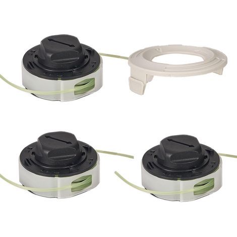 Set mit 3 Trimmerkopfspulen und 1 Abdeckung für Stihl FSA 57 FSE 52 Weed Eater String Autocut C3-2 Trimmerkopf Ersatzteile 4009 710 4305