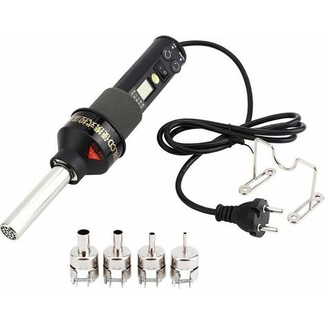 Pistolet à Air chaud de chauffage électronique réglable LCD Portable 220V 450W IC SMD BGA Station de soudage à dessouder