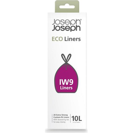 JOSEPH JOSEPH IW9 10L GRIS SACS POUBELLE RECYCLÉS 30153