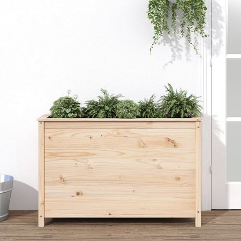 vidaXL Fioriera Rialzata da Giardino 119,5x40x78cm Legno Massello Pino (1/5)