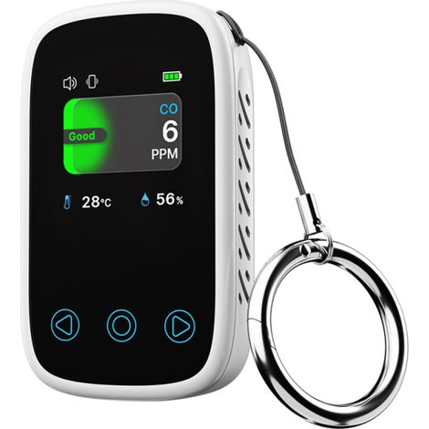 Irovami Testeur qualité air 3 en 1 – CO, T°/humidité, NDIR – Idéal pour maison, bureau, sécurité (1/5)