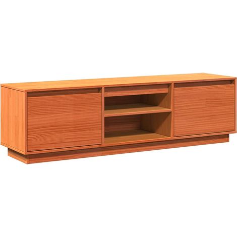 Maison Exclusive - TV-Schrank Wachsbraun 140x35x40 cm Massivholz