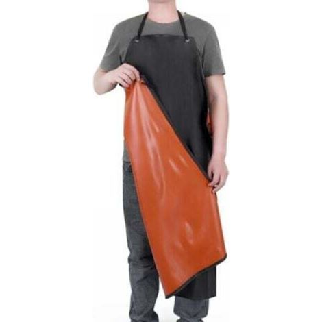 [JAMAIS UTILISÉ] Tablier de Travail Mince PVC Poids léger Imperméable Tablier Tablier de jardin d'Abattoir Unisexe Tablier d'Usine Résistant à l'Huile l'Eau (1/4)