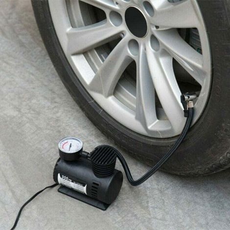 Gonfleur Électrique - 300 PSI - 12 V - Câble 2 M - Pour Voiture Moto Ballon (1/4)