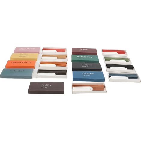Schachteln, 90 Stück Räucherstäbchen-Set mit Halter für Meditation, Yoga und Entspannung (1/5)