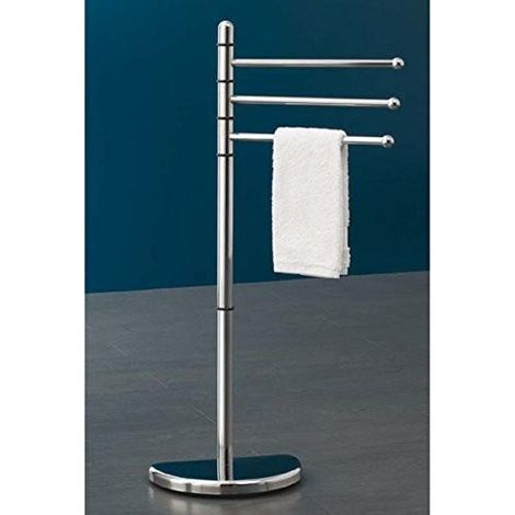Aqualine - Toallero con soporte, cromo HI31