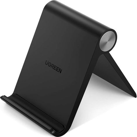 Support Téléphone De Bureau Réglable Pliable - Pour Appareils 4 À 7,9 Pouces - Antidérapant - Compact Et Portable - 1 Pièce (1/5)