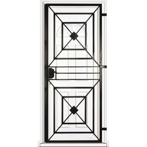 Grille porte Toulousaine -1 vantail pour encadrure H=190 cm x L=110 cm (côte tableau) (1/2)