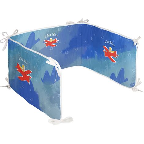 Kinderbett-Stoßstange happyfriday le petit prince son avion multicolour 210 x 40 cm