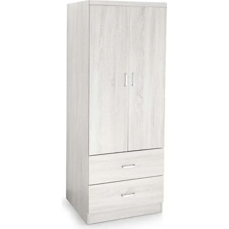 Armario Atena bioclimático de 80 x 52 x 190 cm en blanco madera