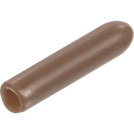 15pcs Embouts en Caoutchouc, 2 mm ID Vis Filetage Protecteur en PVC Embouts de Protection Flexible pour Tube Métallique, Câbles, Fils, Tige, Écrou et Cache Boulon, Brun (1/5)