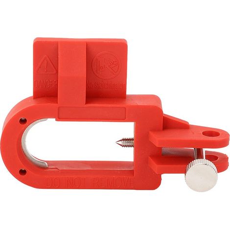 Dispositif de verrouillage de disjoncteur, fixation à vis, interrupteur à air électrique, verrouillage pour disjoncteurs à boîtier moulé avec longue course de fermeture. (1/5)