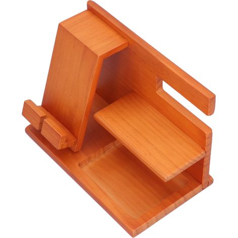 Geldbörsen- und Uhrenhalter aus Holz, Retro-Dekorative Handy-Dockingstation für Wohnzimmer, Arbeitszimmer, Büro (1/5)