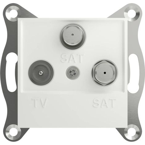 Schneider Electric PRESA TERMINALE SAT TV Asfora Bianco (RAL 9003) EPH3670121D 1 pz. (1/5)