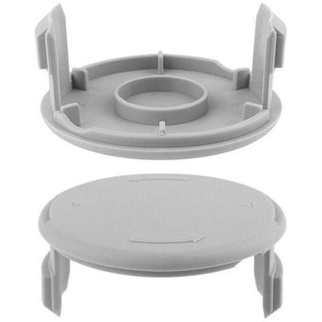 Lot de 2 capuchons de bobine de rechange – Compatible débroussailleuses Ryobi One+ AC14RL3A et AC14HCA – Diamètre 75mm – Installation rapide sans outil