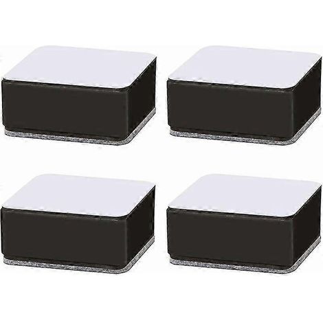 Rehausseurs de meubles, acier au carbone, robustes, capacité de charge de 500 kg, antidérapants, surélévation de 3 cm, pour lit, canapé, table, lot de 4 (1/5)
