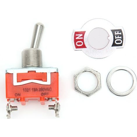 10 Stück E TEN1021 AC 250 V 15A Mini EIN AUS 2-Positionen Kippschalterstift (1/5)