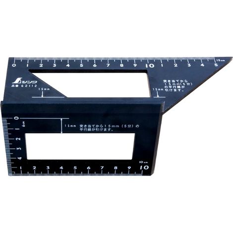 Ángulo de policarbonato 3D japonés Shinwa de 45/90 grados (1/2)