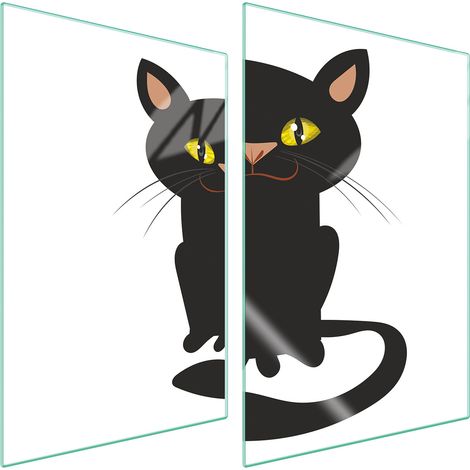 Plaque de protection en verre POUR la cuisine 2x35x52 CAT (1/5)
