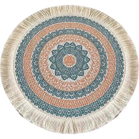 Sets de table tissés à la main pour un usage quotidien et pour la décoration des fêtes.-Style C (1/5)