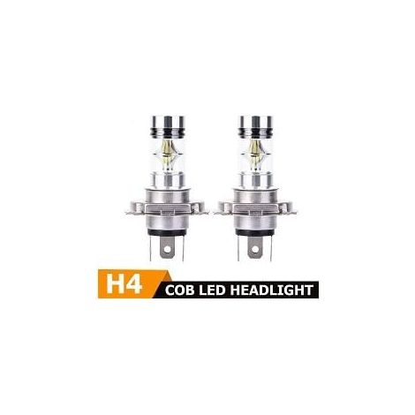 2x H4 Cree LED 100W 20SMD Superhelle Nebelscheinwerfer LED Weiß 6000K (1/5)