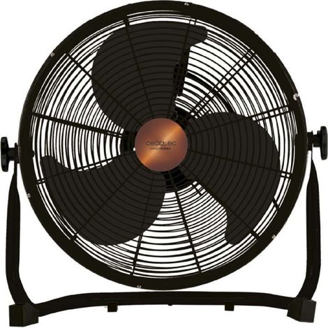 Cecotec Ventilador de Suelo Industrial 90W. Potencia 90W, Diámetro 40cm, 3 Velocidades Eco-Normal-Turbo, Aspas Aerodinámicas