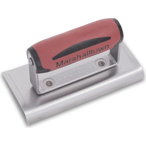 1 - Truelle De Bord - Acier Au Carbone - Finition Arrondie Béton - Poignée Durasoft - Pour Escaliers Et Terrasses - Noir - 152x102 mm