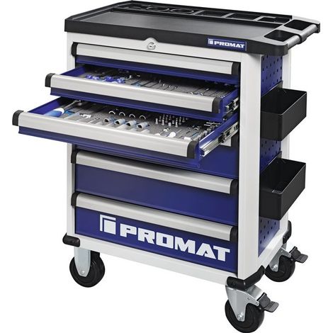 Carrello portautensili L775xP470xH1000mm 6 cassetti 96 pezzi PROMAT