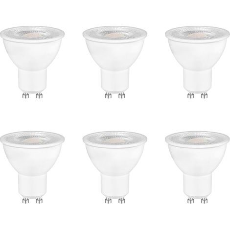 Lot de 6 Ampoule LED GU10 Spot, 5W Équivalent Halogene 50W, 500 Lumens, Blanc Chaud 2700K, AC 220-240V, MR16 LED Spot, 120° Larges Faisceaux, Non-Dimmable, Économie d'Énergie (1/5)