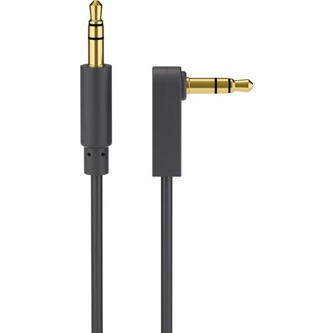 Câble audio Jack 3,5mm AUX Goobay ANGLE 3m (1/3)