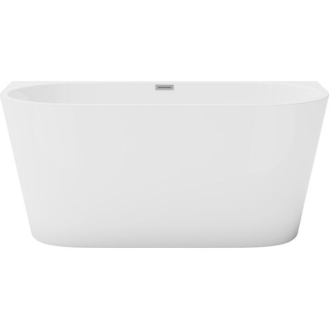 Vasca da bagno freestanding - 130 x 71,5 x 58 cm - Acrilico - Bianco - 175 L - DIVINA (1/4)