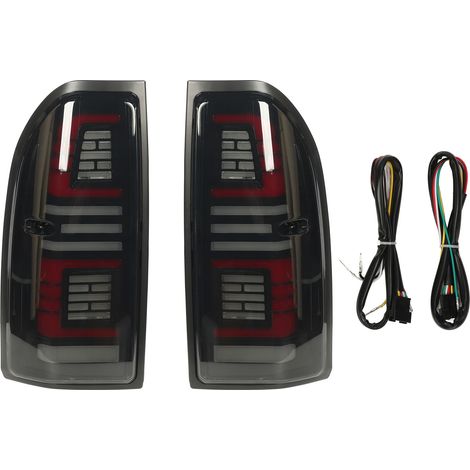 1 paire de feux arrière robustes, haute luminosité, élégants, IP67, résistants aux intempéries, feux de freinage de remplacement pour Toyota Land Cruiser Prado LC90 LC95 (1/5)