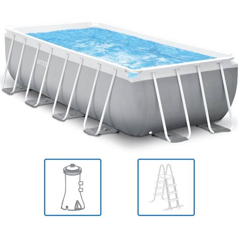 Pool-Set Prism Frame Rechteckig 400x200x100 cm INTEX
