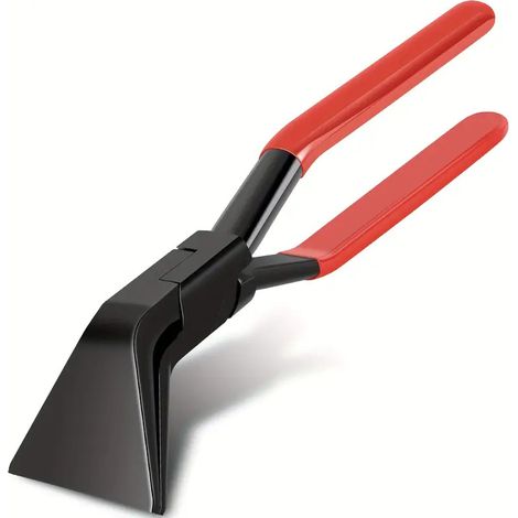 Pince pliante, rouge, 1 pièce Pince à tôle coudée à 45° Poignées durables et antidérapantes Pince résistante à la rouille (1/5)